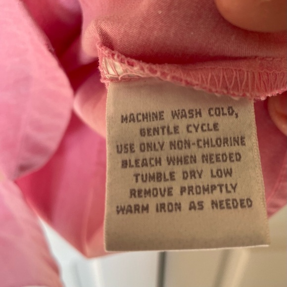 Worthington Women’s size 1X button down pink blouse cotton poly blend - Picture 3 of 10